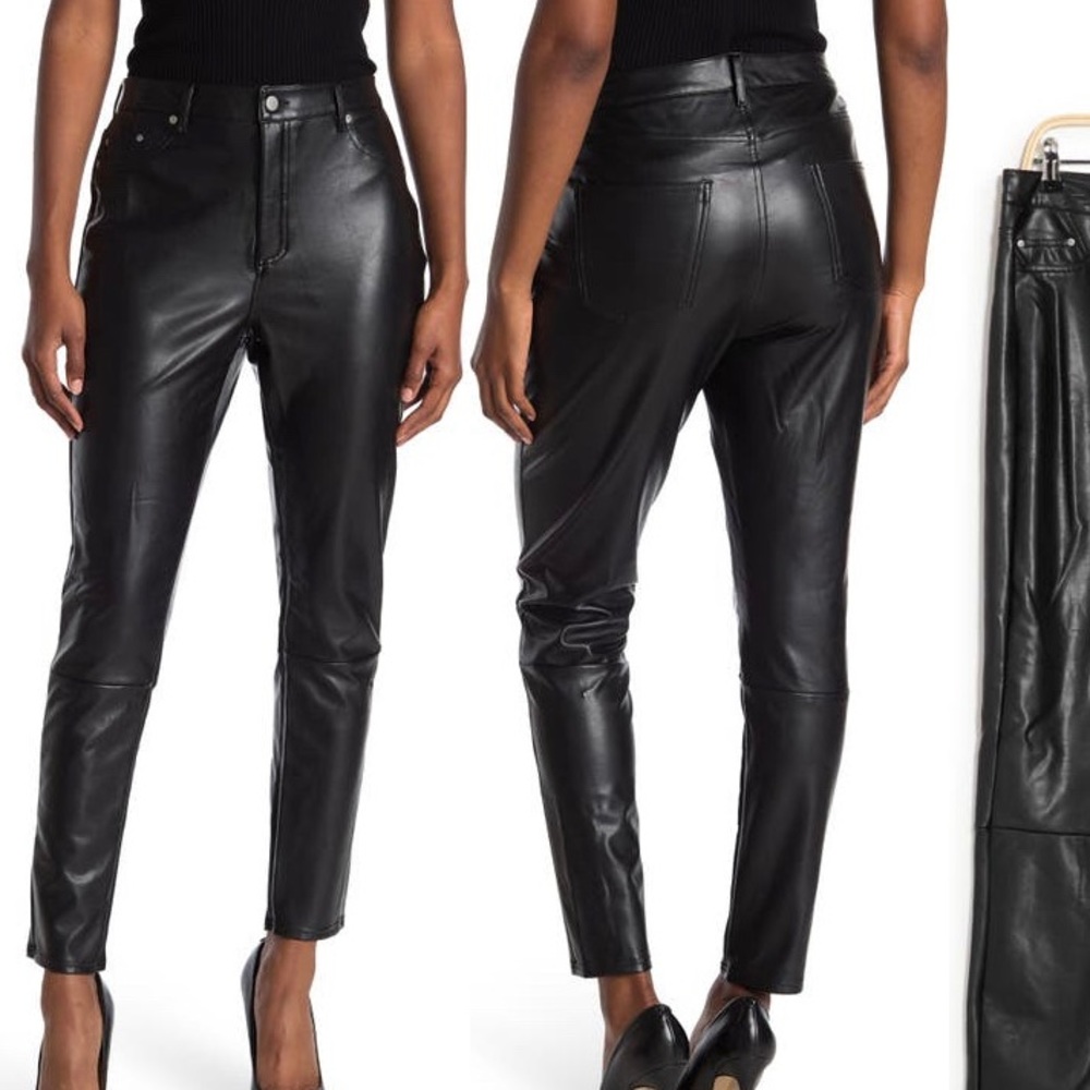 Bagatelle Black Faux Leather Pants - Medium